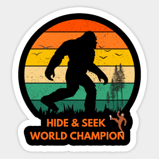 Hide & Seek World Champion Sticker